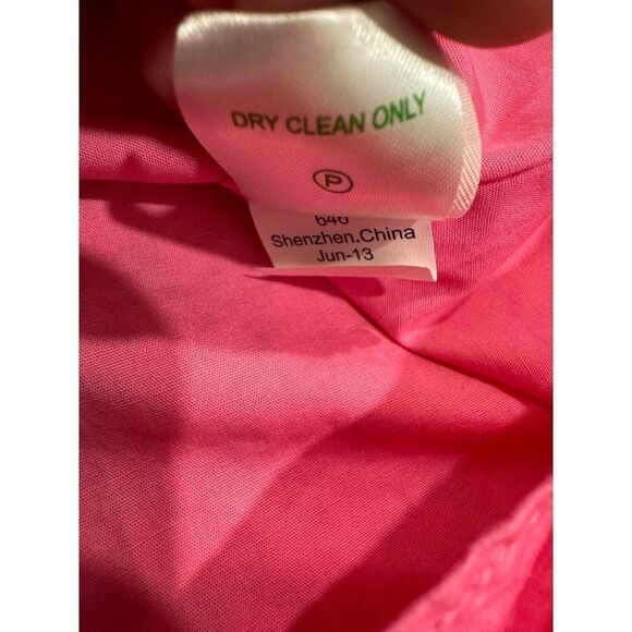 Lilly Pulitzer Pink Lace Overlay Low Rise Mini Skirt Size 8 Pink - Picture 10 of 10